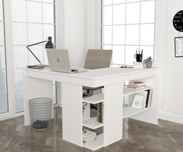 Stylo Çalışma Masası Beyaz