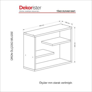 Tino Duvar Rafı Beyaz
