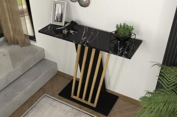 Dekorister Gravity Dresuar Siyah - Mermer