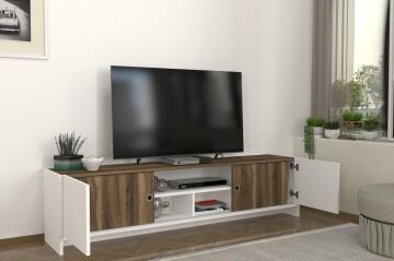 Bonnel Tv Sehpası Beyaz - Ceviz