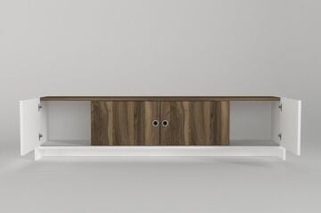 Bonnel Tv Sehpası Beyaz - Ceviz