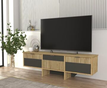 Poleth Tv Stand Safir - Antrasit - Bona