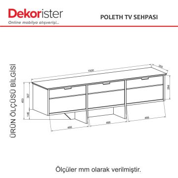 Poleth Tv Stand Safir - Antrasit - Bona