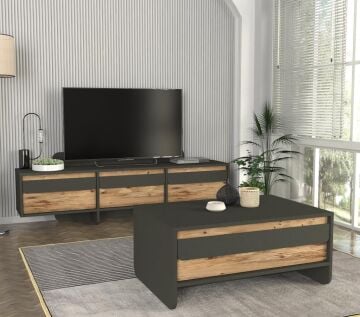 Maggie Tv Stand Antrasit - Atlantik Çam