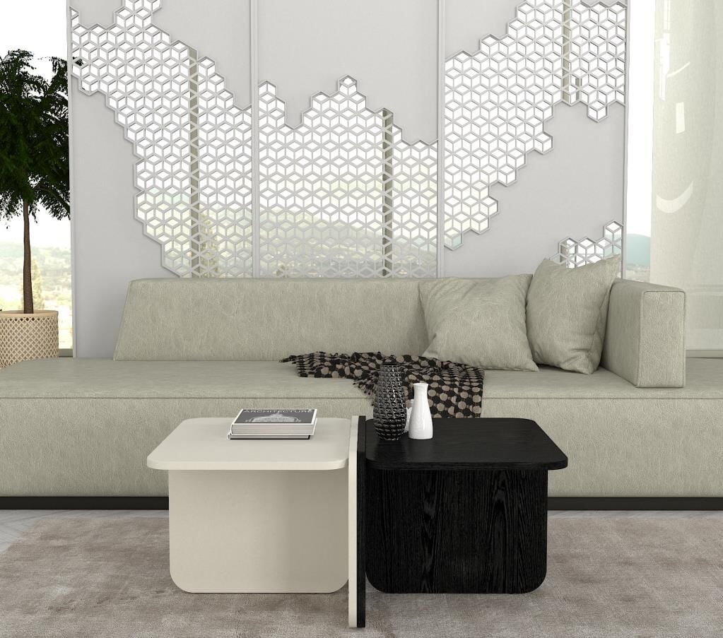 Rogan Orta Sehpa Kumtaşı - Senkronsiyah