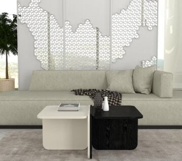 Rogan Orta Sehpa Kumtaşı - Senkronsiyah