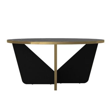 Lagerta Orta Sehpa Siyah Mermer - Siyah