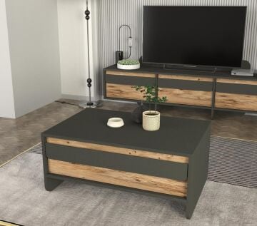 Maggie Orta Sehpa Antrasit - Atlantikçam