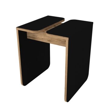 Gieza Yan Sehpa Siyah-Atlantikçam