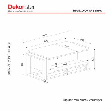 Bianco Orta Sehpa Traverten