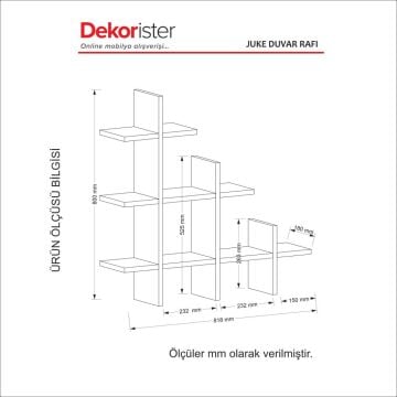 Dekorister Juke Duvar Rafı Traverten