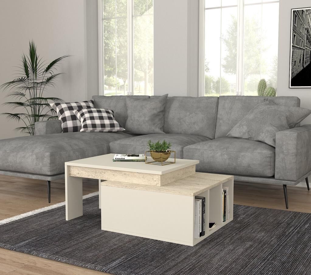 Kolerado Orta Sehpa Kumtaşı - Traverten