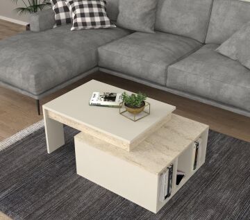 Kolerado Orta Sehpa Kumtaşı - Traverten