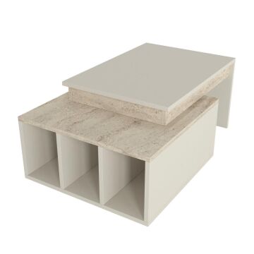 Kolerado Orta Sehpa Kumtaşı - Traverten