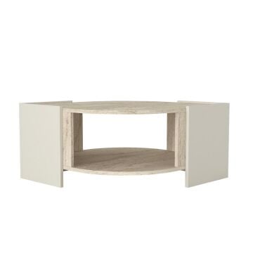 Marbel Orta Sehpa Kumtaşı-Traverten