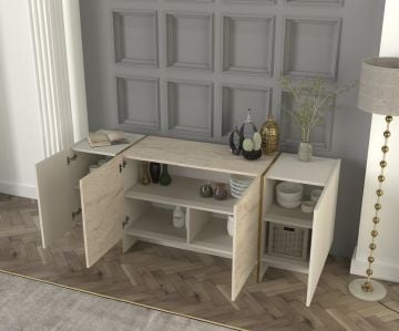 Dekorister Exclusive Veyron Konsol Kumtaşı-Traverten
