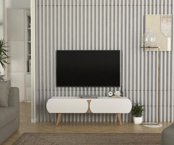 Elody Tv Ünitesi 120 cm Beyaz - Sepet