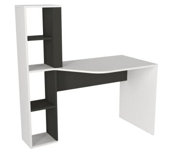 Gemini Çalışma Masası Beyaz - Antrasit