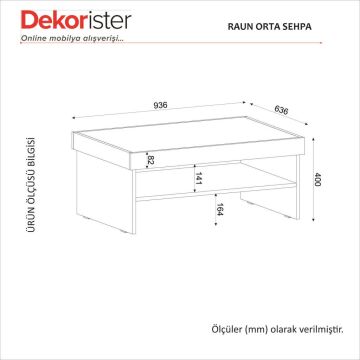 Raun Orta Sehpa Sepet - Antrasit