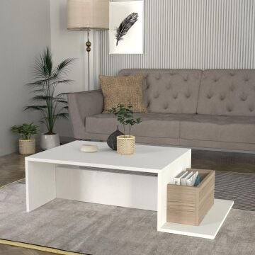 Pot Orta Sehpa Beyaz-Cordoba