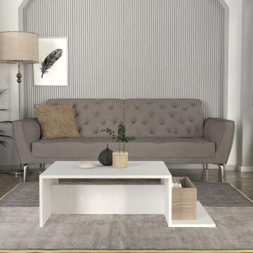 Pot Orta Sehpa Beyaz-Cordoba