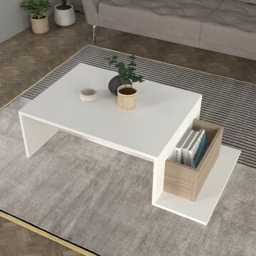 Pot Orta Sehpa Beyaz-Cordoba