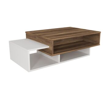 Tab Orta Sehpa Beyaz-Ceviz