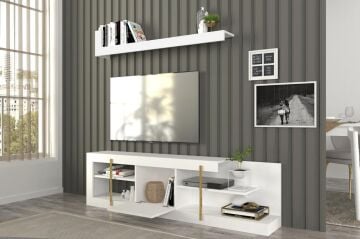 Cascade Tv Ünitesi Beyaz