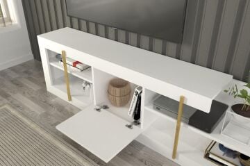 Cascade Tv Ünitesi Beyaz