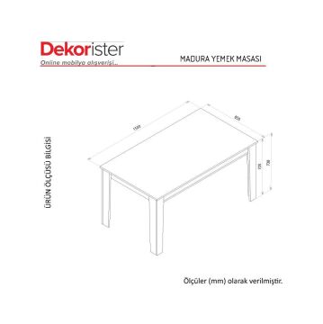 Madura Yemek Masası Safir - Hazeran