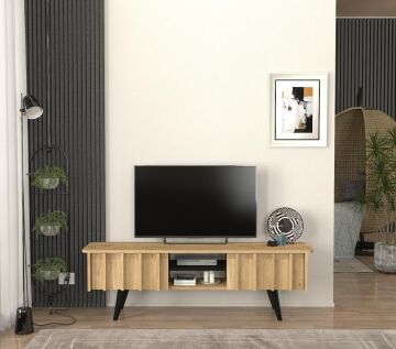 Dekorister Gemma TV Sehpası Sepet - Siyah