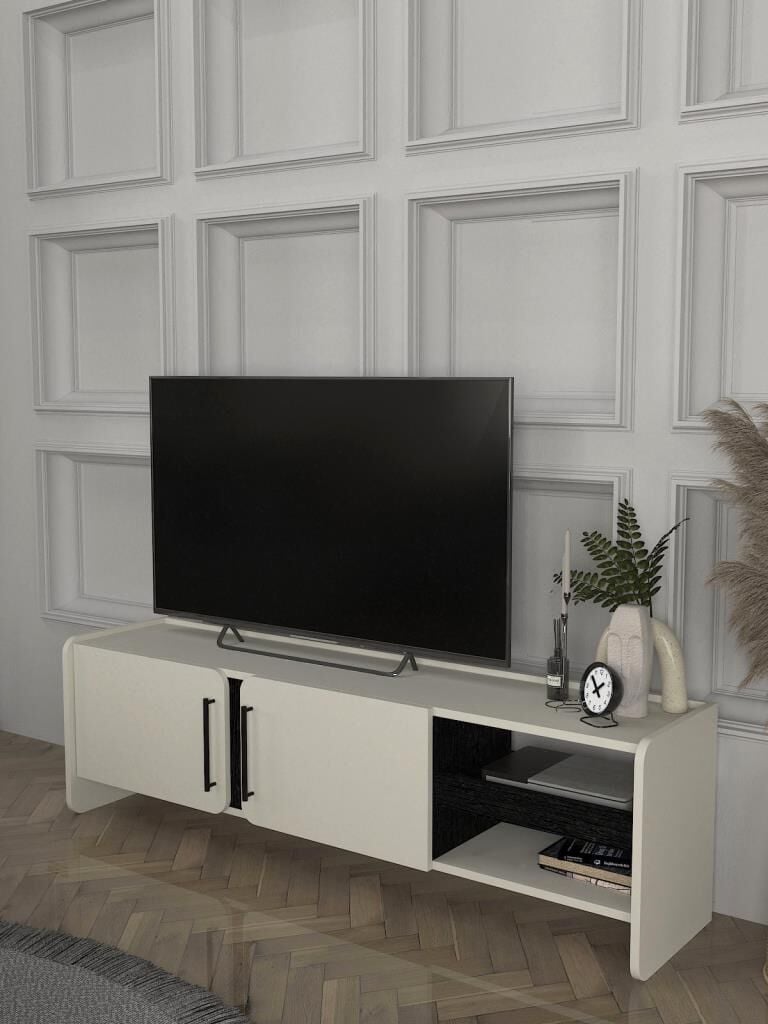 Dekorister Venera Tv Sehpası Kumtaşı - Senkronsiyah 150 cm