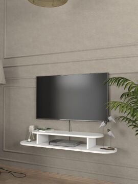 Dekorister Koza Tv Sehpası Beyaz 120 cm