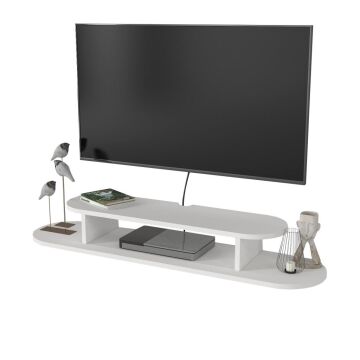 Koza Tv Sehpası Beyaz 120 cm