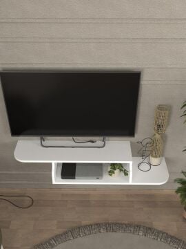 Macros Tv Sehpası Beyaz 120 cm