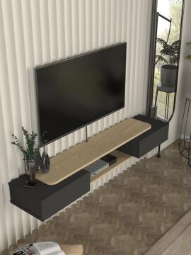 Glint Tv Sehpası Antrasit - Rota 150 cm