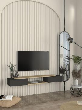 Glint Tv Sehpası Antrasit - Rota 150 cm