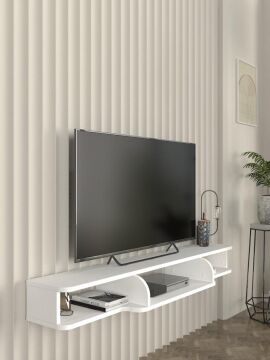 Leppo Tv Sehpası Beyaz 135 cm