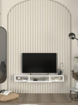 Leppo Tv Sehpası Beyaz 135 cm