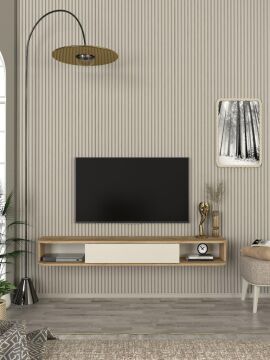 Cross Tv Sehpası Sepet - Kumtaşı 150 cm