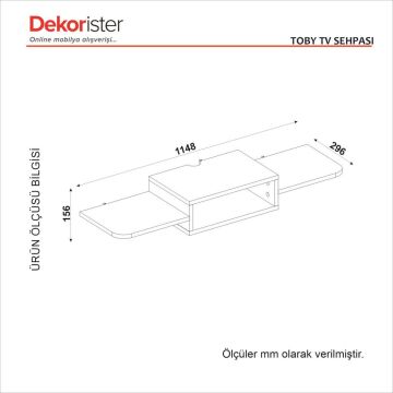 Toby Tv Sehpası Beyaz 115 cm