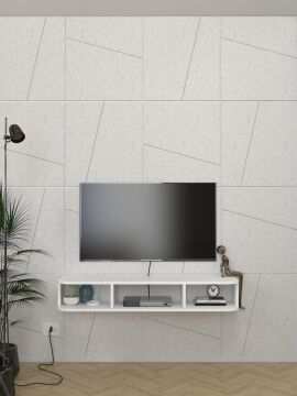 Bask Tv Sehpası Beyaz 120 cm