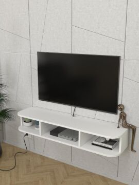 Bask Tv Sehpası Beyaz 120 cm