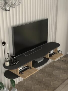 Perk Tv Stand Antrasit - Sepet 150 cm