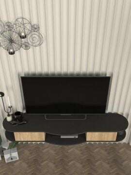 Perk Tv Stand Antrasit - Sepet 150 cm