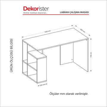 Labran Çalışma Masası Beyaz-Cordoba