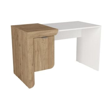 Dario Çalışma Masası Sepet - Beyaz