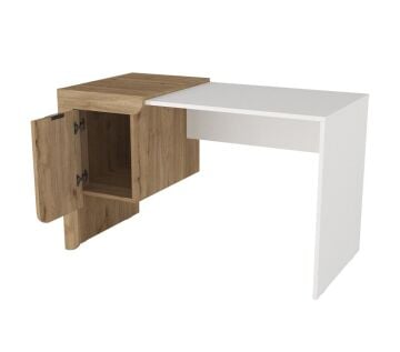 Dario Çalışma Masası Sepet - Beyaz