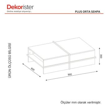 Plus Orta Sehpa BEYAZ-CEVİZ