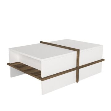 Plus Orta Sehpa BEYAZ-CEVİZ